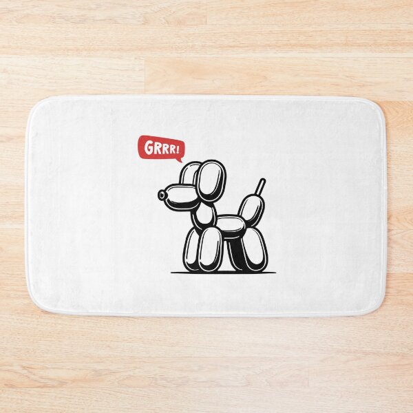 Item preview, Black Party Balloon Dog - GRRR! designed and sold by PixelBadBunny.