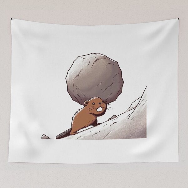 Item preview, Sisyphus The Beaver designed and sold by LemuellTrends.