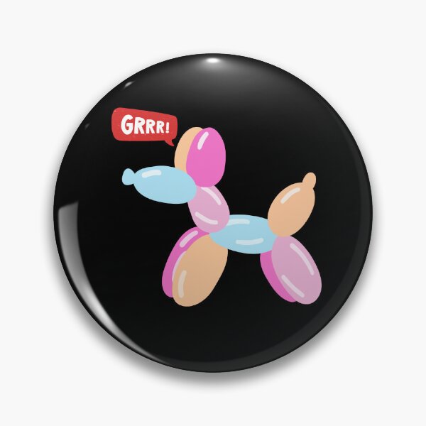 Item preview, Mixed Colors Party Balloon Dog - GRRR! designed and sold by PixelBadBunny.