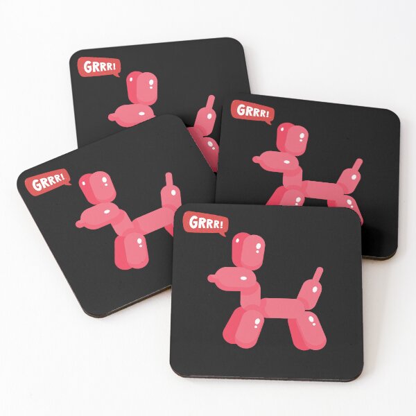 Item preview, Red Hot Party Balloon Dog - GRRR! designed and sold by PixelBadBunny.