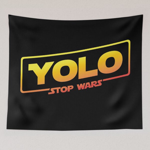 Item preview, YOLO STOP WARS - Solo Parody, Stop Wars You Only Live Once, Anti War T-Shirt designed and sold by prezziefactory.