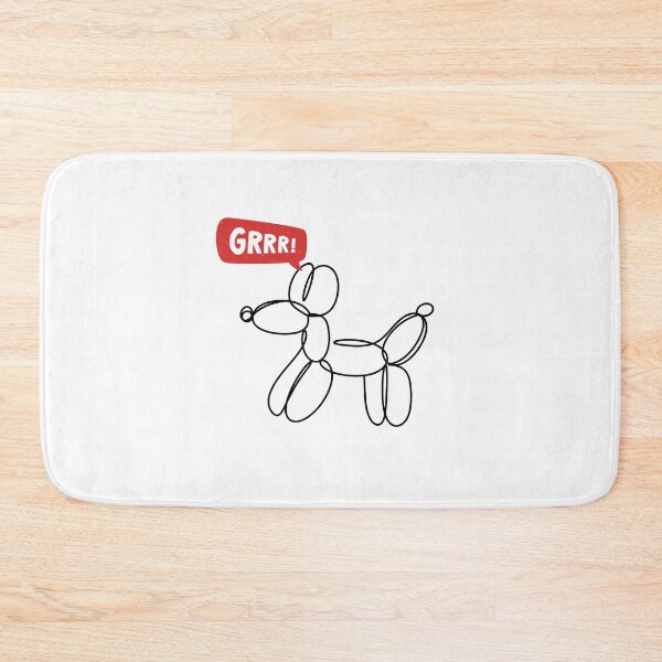 Item preview, Black Ink Party Balloon Dog - GRRR! designed and sold by PixelBadBunny.