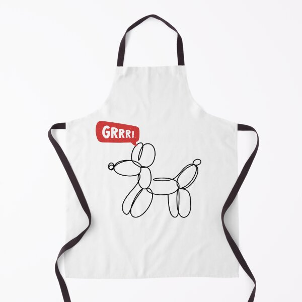 Item preview, Black Ink Party Balloon Dog - GRRR! designed and sold by PixelBadBunny.