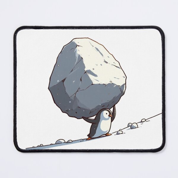 Item preview, Sisyphus The Penguin designed and sold by LemuellTrends.