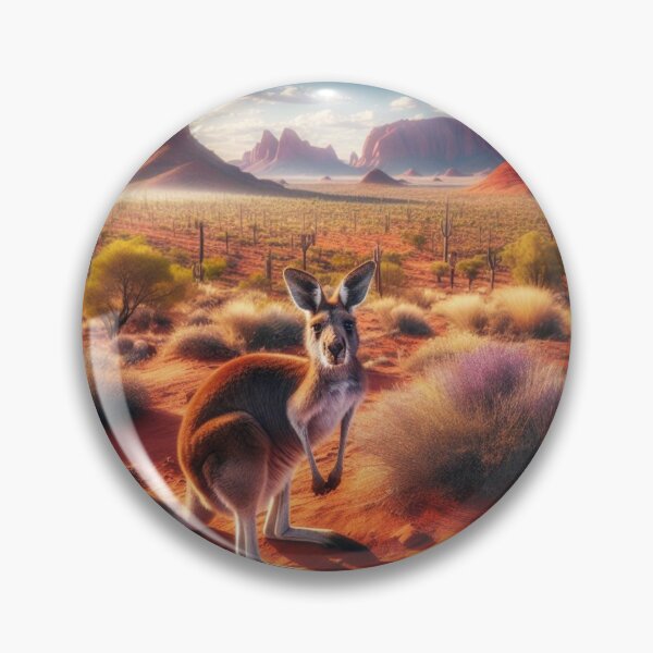 Item preview, Wilderness Leaper - Kangaroo's Energetic Jumps Through the Outback Horizon designed and sold by ProgressMagnet.