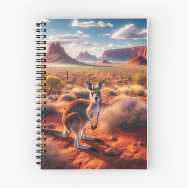 Item preview, Wilderness Leaper - Kangaroo's Energetic Jumps Through the Outback Horizon designed and sold by ProgressMagnet.