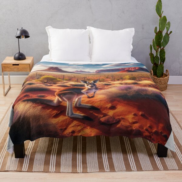 Item preview, Wilderness Leaper - Kangaroo's Energetic Jumps Through the Outback Horizon designed and sold by ProgressMagnet.