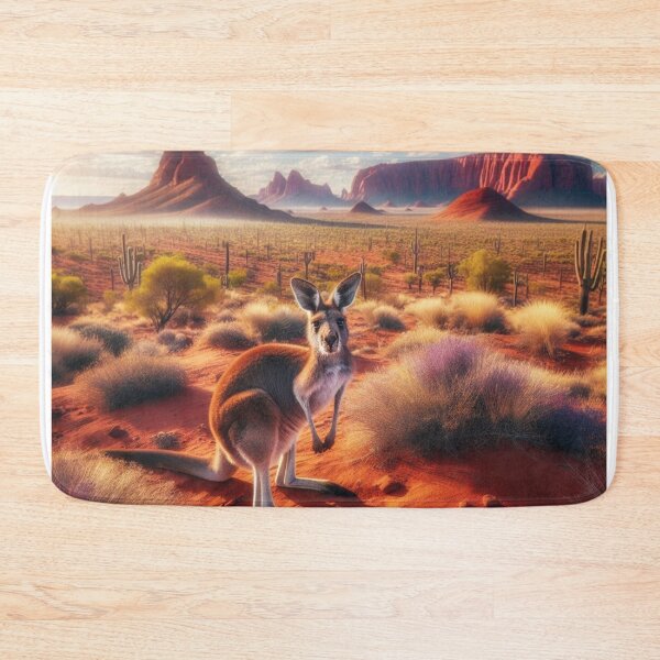 Item preview, Wilderness Leaper - Kangaroo's Energetic Jumps Through the Outback Horizon designed and sold by ProgressMagnet.
