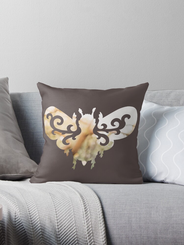 Thumbnail 1 of 4, Pillow, Whimsical Bumblebee designed and sold by Bekah-Grace.