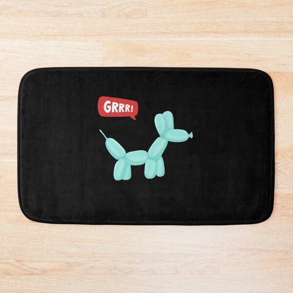 Item preview, Aqua Party Balloon Dog - GRRR! designed and sold by PixelBadBunny.