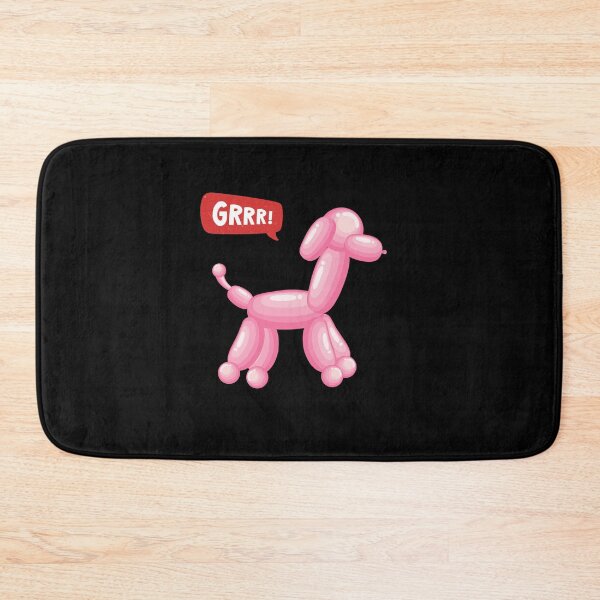 Item preview, Pink Cute Shaded Party Balloon Dog - GRRR! designed and sold by PixelBadBunny.