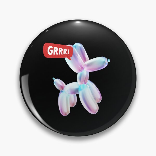 Item preview, Disco Bubble Party Balloon Dog - GRRR! designed and sold by PixelBadBunny.