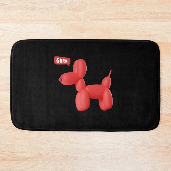 Item preview, Red 3D Party Balloon Dog - GRRR! designed and sold by PixelBadBunny.