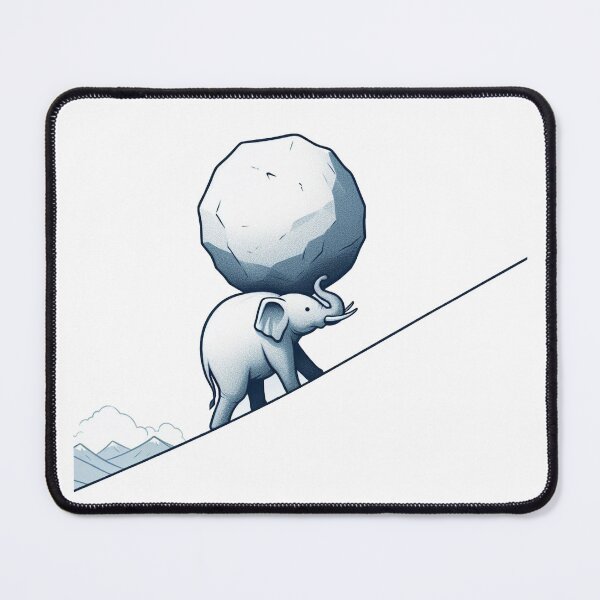 Item preview, Sisyphus The Elephant designed and sold by LemuellTrends.
