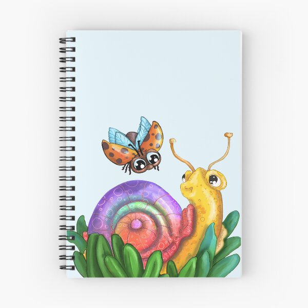 Item preview, Rainbow snail designed and sold by Whimsy Pose Illustrations.