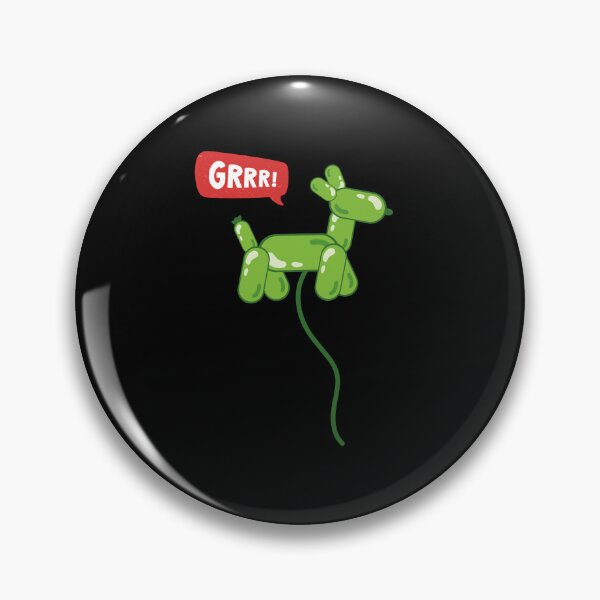 Item preview, Green Dragon Party Balloon Dog - GRRR! designed and sold by PixelBadBunny.