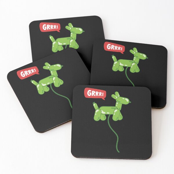Item preview, Green Dragon Party Balloon Dog - GRRR! designed and sold by PixelBadBunny.