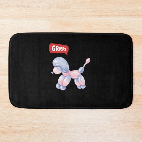 Item preview, Girly 3D Party Balloon Dog - GRRR! designed and sold by PixelBadBunny.