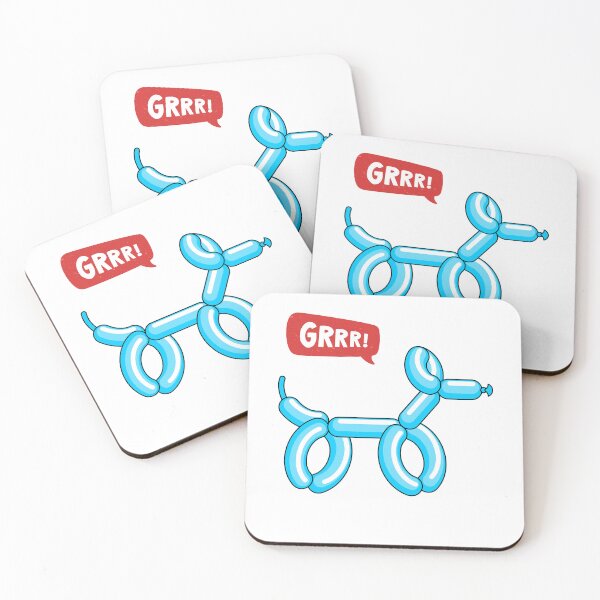 Item preview, Blue Knot Party Balloon Dog - GRRR! designed and sold by PixelBadBunny.