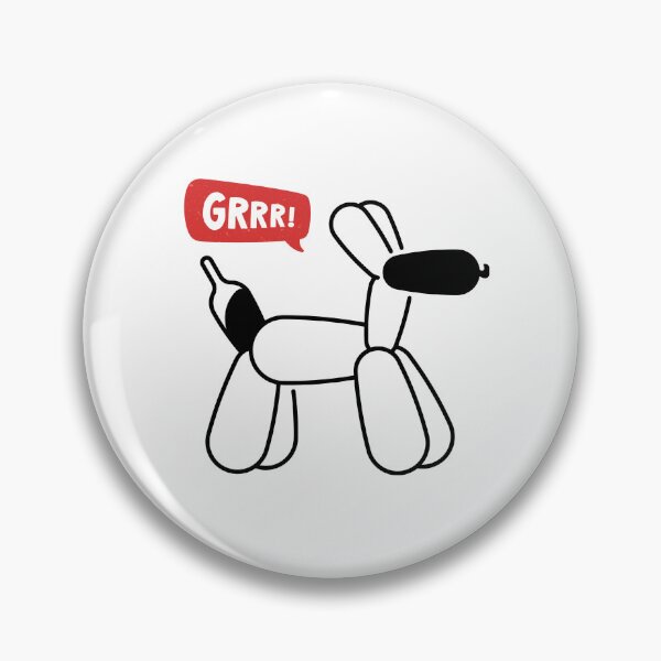 Item preview, Really Funny Party Balloon Dog - GRRR! designed and sold by PixelBadBunny.