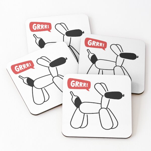 Item preview, Really Funny Party Balloon Dog - GRRR! designed and sold by PixelBadBunny.
