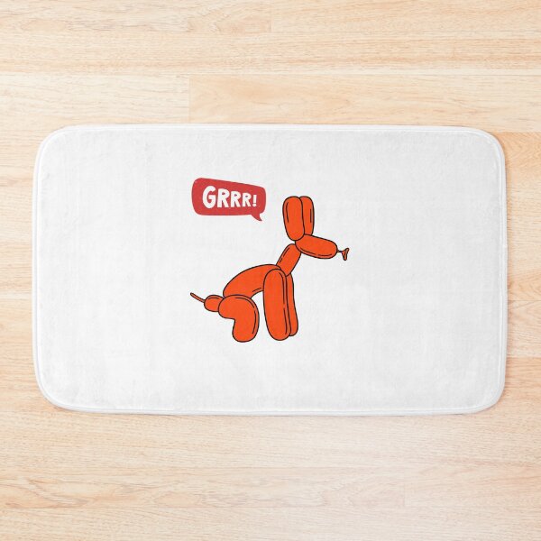 Item preview, Red Sitting Party Balloon Dog - GRRR! designed and sold by PixelBadBunny.