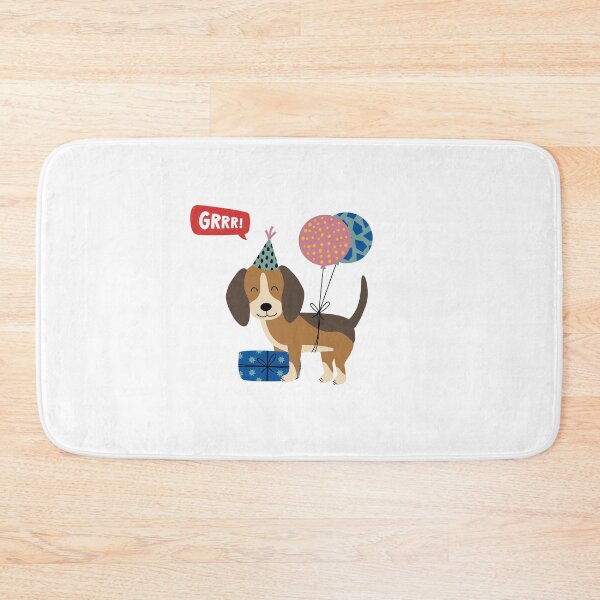 Item preview, Little Happy Party Balloon Dog - GRRR! designed and sold by PixelBadBunny.