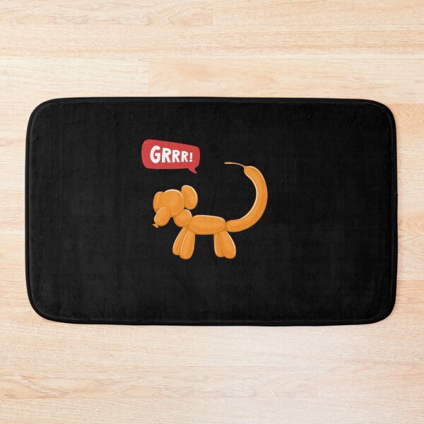 Item preview, Orange Monkey Party Balloon Dog - GRRR! designed and sold by PixelBadBunny.