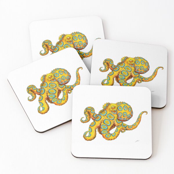 Item preview, blue ringed octopus designed and sold by lucamendieta.