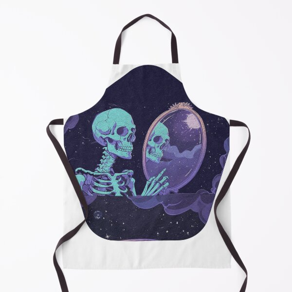 Item preview, Celestial Mourning: Cosmic Skeleton Mirror designed and sold by trevinoArtoinS.