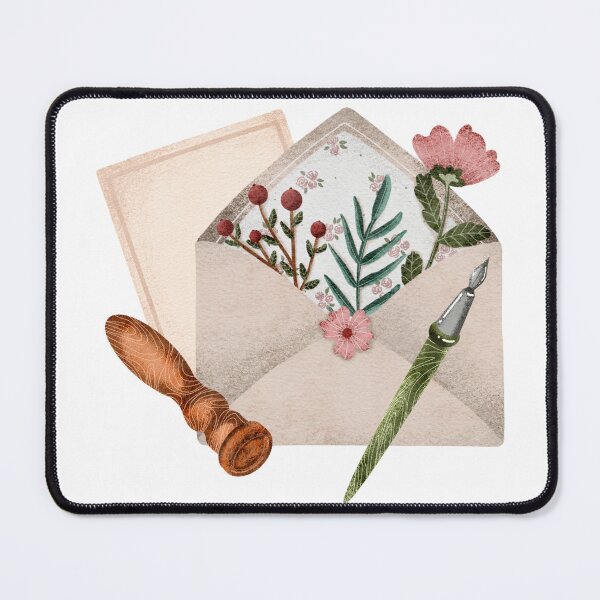 Item preview, Floral snail mail designed and sold by pinkyfish1010.