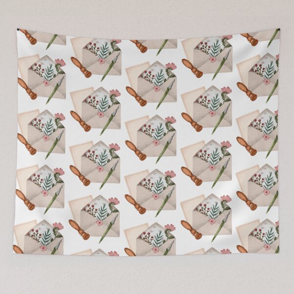 Item preview, Floral snail mail  designed and sold by pinkyfish1010.