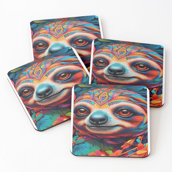 Item preview, Sloth Huichol Art designed and sold by Atelier-Arcano.