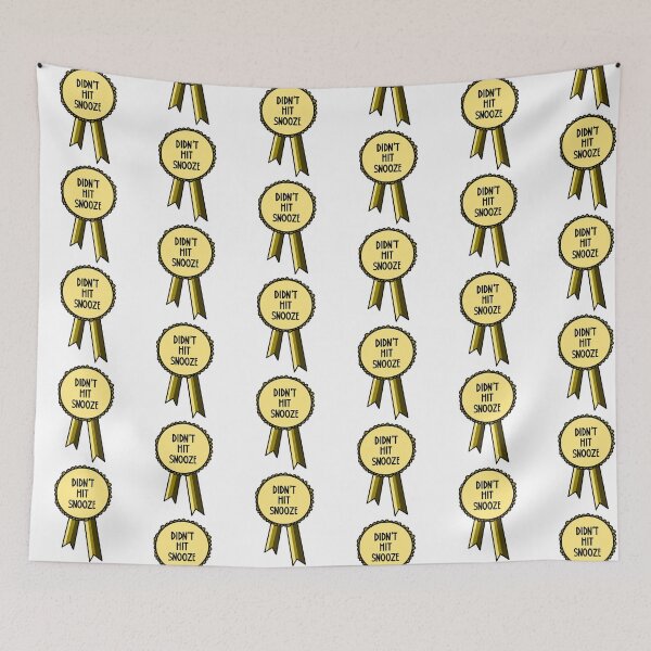 Item preview, Didn't Hit Snooze Ribbon Gold designed and sold by CJ Vanderbeek.