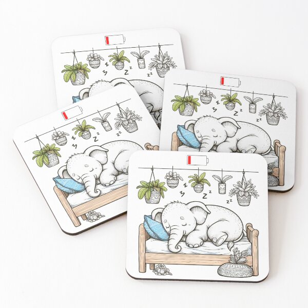 Item preview, Low Battery Elephant designed and sold by LemuellTrends.