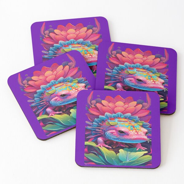 Item preview, Axolot Huichol Art designed and sold by Atelier-Arcano.