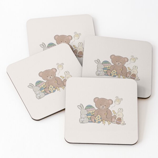 Item preview, Easter happy animals (beige)  designed and sold by Squirrel Artwork.