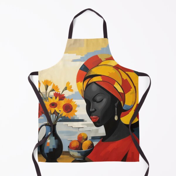 Item preview, african woman with flower designed and sold by Rockwpapart.