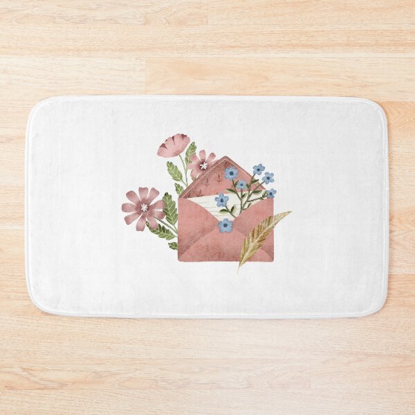 Item preview, Pink floral love letter envelope designed and sold by pinkyfish1010.