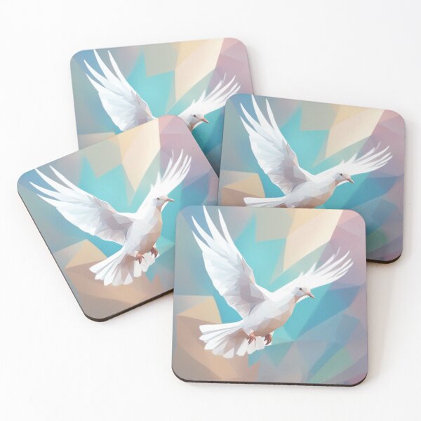 Item preview, Low Poly Dove Vector Art. Dove Bird in Flight designed and sold by kakarikihill.