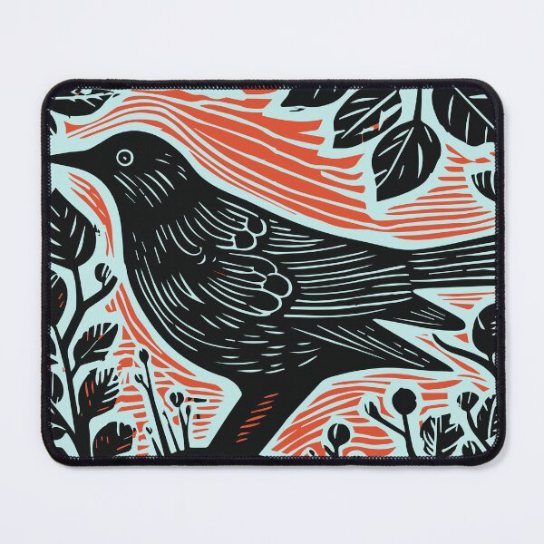 Item preview, Lino Cut Bird designed and sold by Texterns.