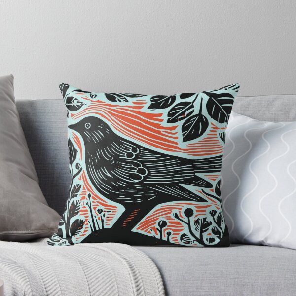 Aperçu de l'œuvre Oiseau coupé en lino créée et vendue par Texterns.