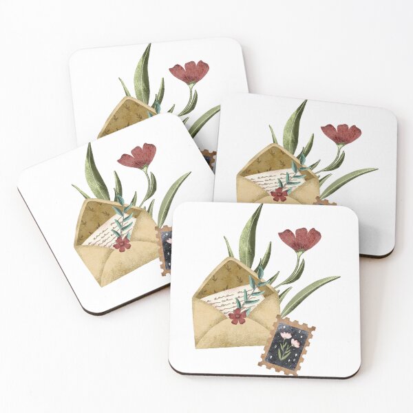 Item preview, Vintage letter with postage stamp designed and sold by pinkyfish1010.