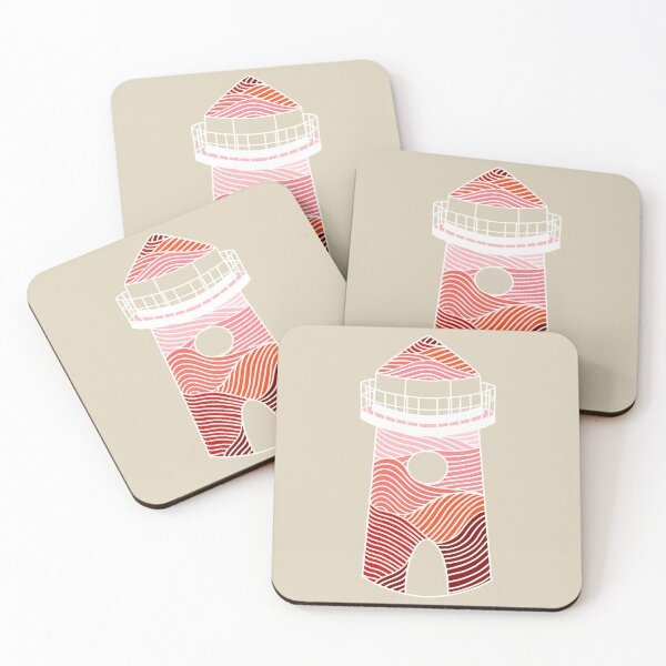 Item preview, Coral Reef Lighthouse Waves designed and sold by Chiaroscuro-Art.