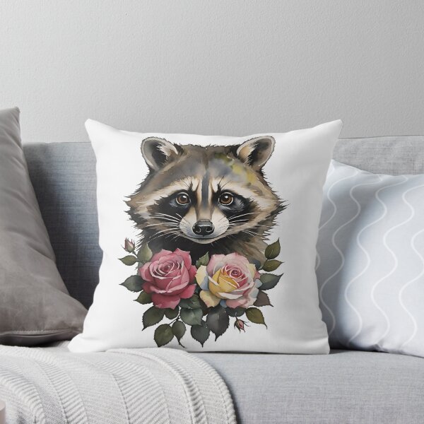 Item preview, The Raccoon & Roses designed and sold by BovineDesignsCA.