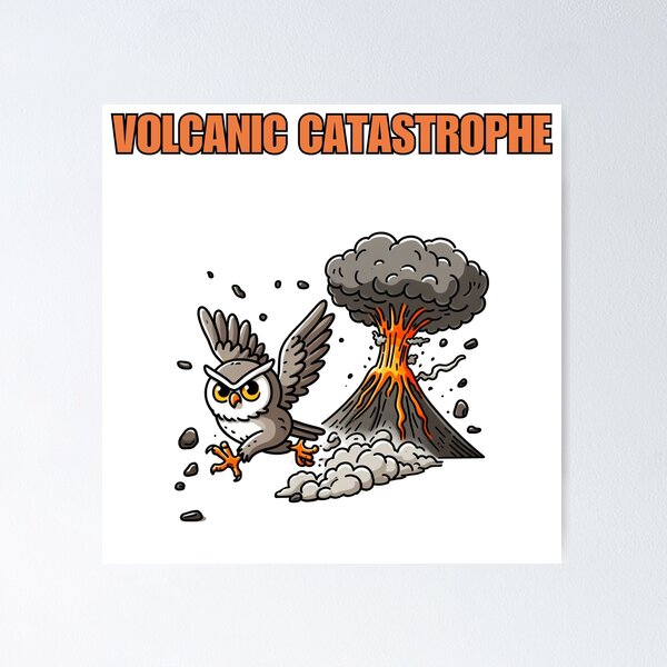 Aperçu de l'œuvre Catastrophe volcanique créée et vendue par LemuellTrends.