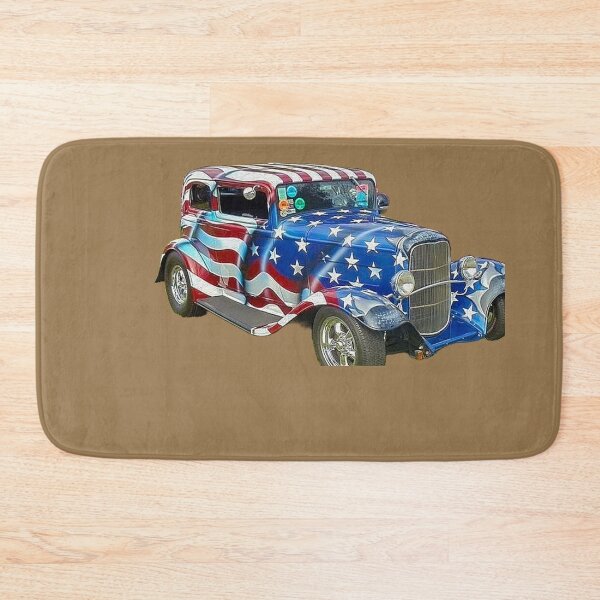 Item preview, Vintage Classic American Flag Car Apparel, Wall Art, Poster and More For Your Shop, Garage or Man Cave, Decorate And Display Your Love Of Cars And Racing. designed and sold by MoreEZUSA-Here.