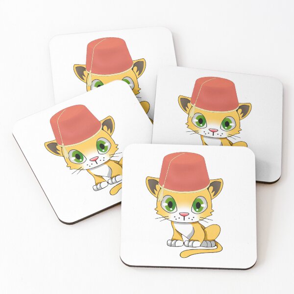 Item preview, Clever Cat in a Fez: Feline Elegance Sticker designed and sold by T-shope.