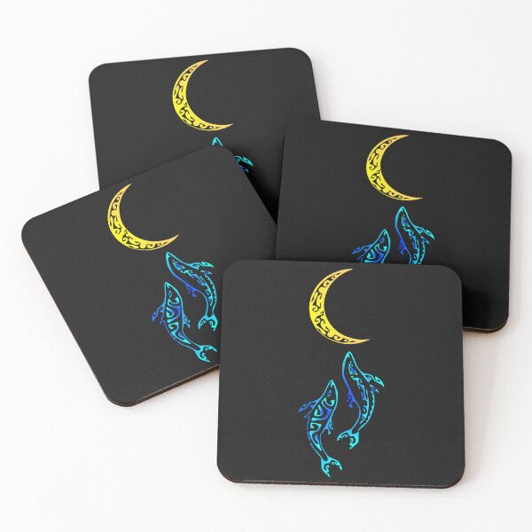 Item preview, Dolphins in the Moonlight II designed and sold by Nesian-Tahiti.