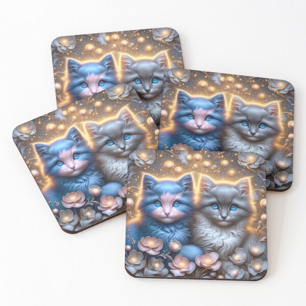 Item preview, Mysterious Kitten Duo designed and sold by AnalajiaDesigns.